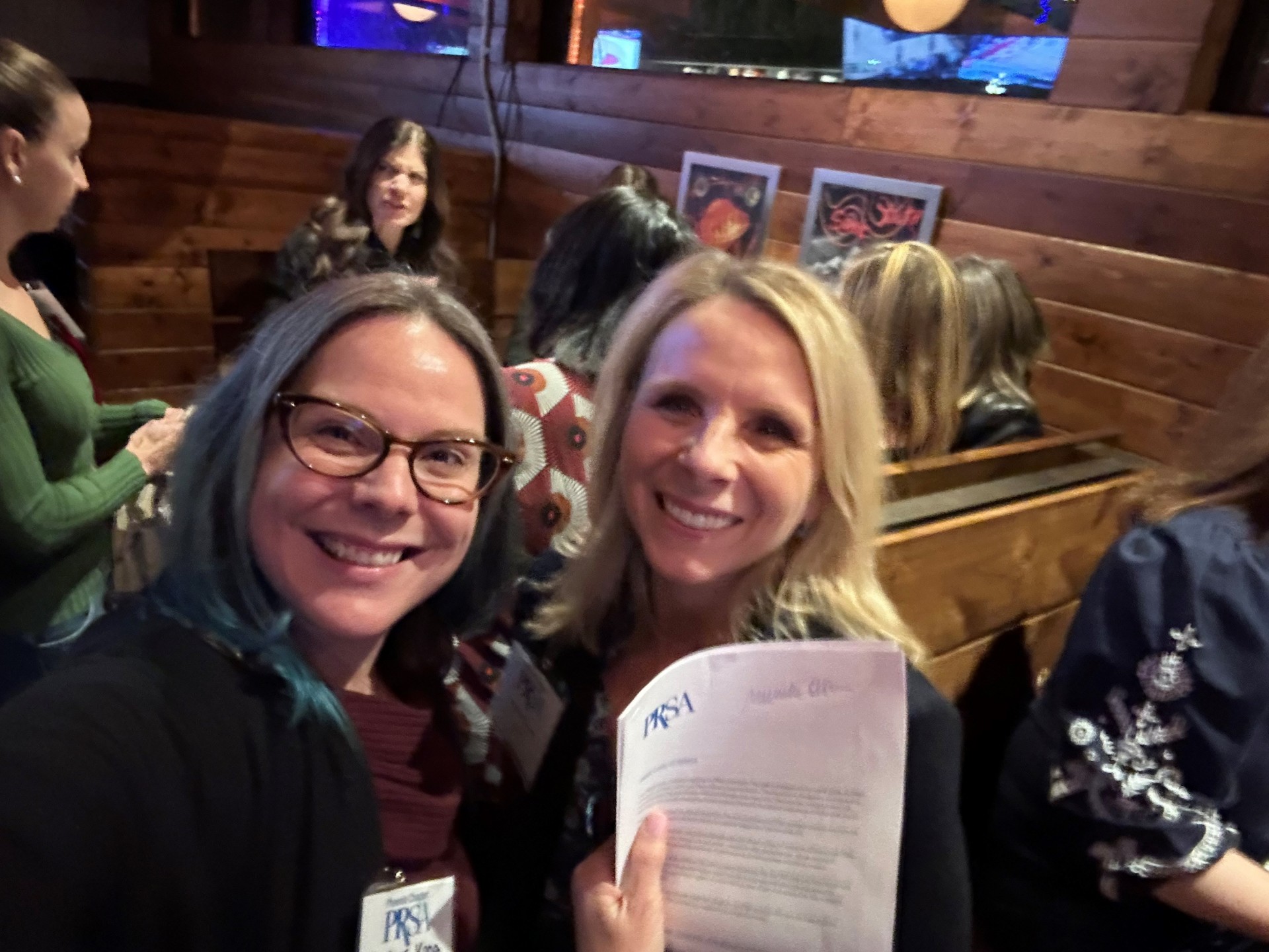 Former PRSA National Board President Michelle Olsen and current PRSA Phoenix President Heather Vana